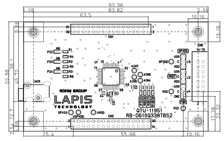 Schaltungsanordnung - ROHM Semiconductor RB-D610Q338TB52 Referenzboard